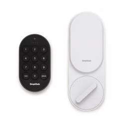 SimpliSafe Smart Lock, Wi-Fi Connected, Wireless (Battery) with PIN Pad and Remote Access - White