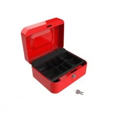 Stalwart 0.36 cu. ft. Key Lock Red Cash Box with Coin Tray, Red -Safety & Security Tools Sales Shop stalwart hidden safes 75 6580 4f 1000