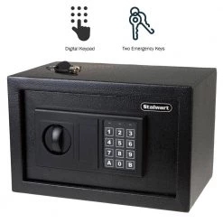 Stalwart 0.32 cu. ft. Premium Digital Lock Steel Safe -Safety & Security Tools Sales Shop stalwart home safes 65 en 20 4f 1000