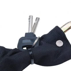 Steel Core 35.5 in. Heavy Duty Iron Chain with Keyed Padlock and Protective Polyester Chain Cover -Safety & Security Tools Sales Shop steel core cable locks 73835 1f 1000