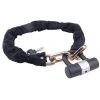 Steel Core 35.5 in. Heavy Duty Iron Chain with Keyed Padlock and Protective Polyester Chain Cover -Safety & Security Tools Sales Shop steel core cable locks 73835 64 1000