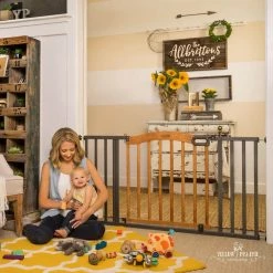 Summer Infant Decorative Wood and Metal 32 in. Pressure Mounted Gate -Safety & Security Tools Sales Shop summer infant baby gates 27070 31 1000