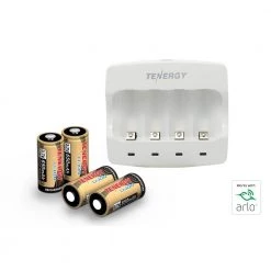 Tenergy Corporation Arlo Certified Battery Fast Charger and Rechargeable Batteries for Arlo Wireless Security Camera (4-Pack) -Safety & Security Tools Sales Shop tenergy corporation home safety accessories 34154 4f 1000