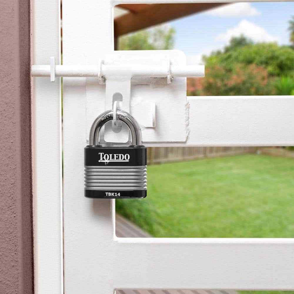 TOLEDO Black Series 2.5 in. High Security Armored Steel Laminated Padlock 4 TOLEDO Black Series 2.5 in. High Security Armored Steel Laminated Padlock - Image 2