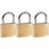 TOLEDO Brass Keyed Padlock (3-Pack) -Safety & Security Tools Sales Shop toledo padlocks to50ka3 64 1000