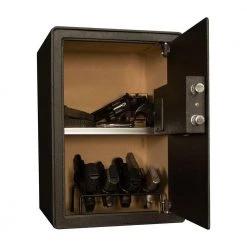 Tracker Safe S Series 1.91 cu. ft. All Steel Security Safe with Biometric Lock, Textured Black -Safety & Security Tools Sales Shop tracker safe office safes s19 1f 1000