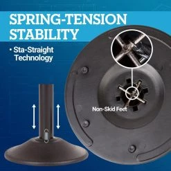 USW US Weight Heavy-Duty Black Premium Steel Stanchion with 13 ft. Black Retractable Belt (2-Pack) -Safety & Security Tools Sales Shop usw other emergency accessories u2102ext fa 1000