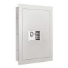 Unbranded Large Digital Wall Safe - Electronic Lockbox with Keypad with 2 Manual Override Keys and 3 Interior Shelves, Off-White -Safety & Security Tools Sales Shop wall safes 486514dnu 64 1000