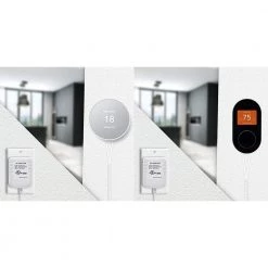 Wasserstein 24-Volt Transformer and C-Wire Adapter for Google Nest Thermostat, Learning Thermostat, Thermostat E and Wyze Thermostat -Safety & Security Tools Sales Shop wasserstein home safety accessories 24vadapter25ftwhtusa 1f 1000