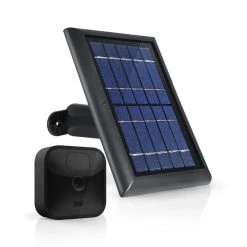 Wasserstein Solar Panel with Internal Battery for Blink Outdoor, Blink XT and Blink XT2 Security Camera (1-Pack, Black)