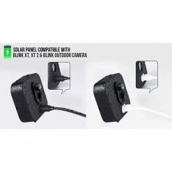 Wasserstein Blink Floodlight and Solar Panel Charger - Motion-Activated for Blink Outdoor, Blink XT and Blink XT2 Camera (Black) -Safety & Security Tools Sales Shop wasserstein home safety accessories 4895230301999 1f 1000