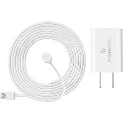 Wasserstein Arlo Ultra/Ultra 2 and Pro 3/Pro 4 Outdoor 16 ft. Magnetic Charging Cable with Quick Charge Power Adapter (White) -Safety & Security Tools Sales Shop wasserstein home safety accessories 4897080228792 44 1000