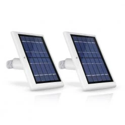 Wasserstein Solar Panel Compatible with Arlo Essential Spotlight and XL Spotlight Camera Only with 13.1 ft. Cable in White (2-Pack)