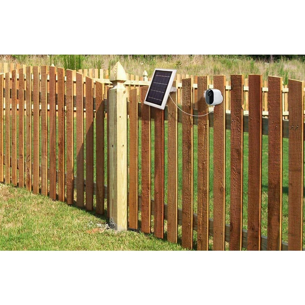 Wasserstein Solar Panel Compatible with Arlo Essential Spotlight and XL Spotlight Camera Only with 13.1 ft. Cable in White (2-Pack) 8 Wasserstein Solar Panel Compatible with Arlo Essential Spotlight and XL Spotlight Camera Only with 13.1 ft. Cable in White (2-Pack) - Image 6