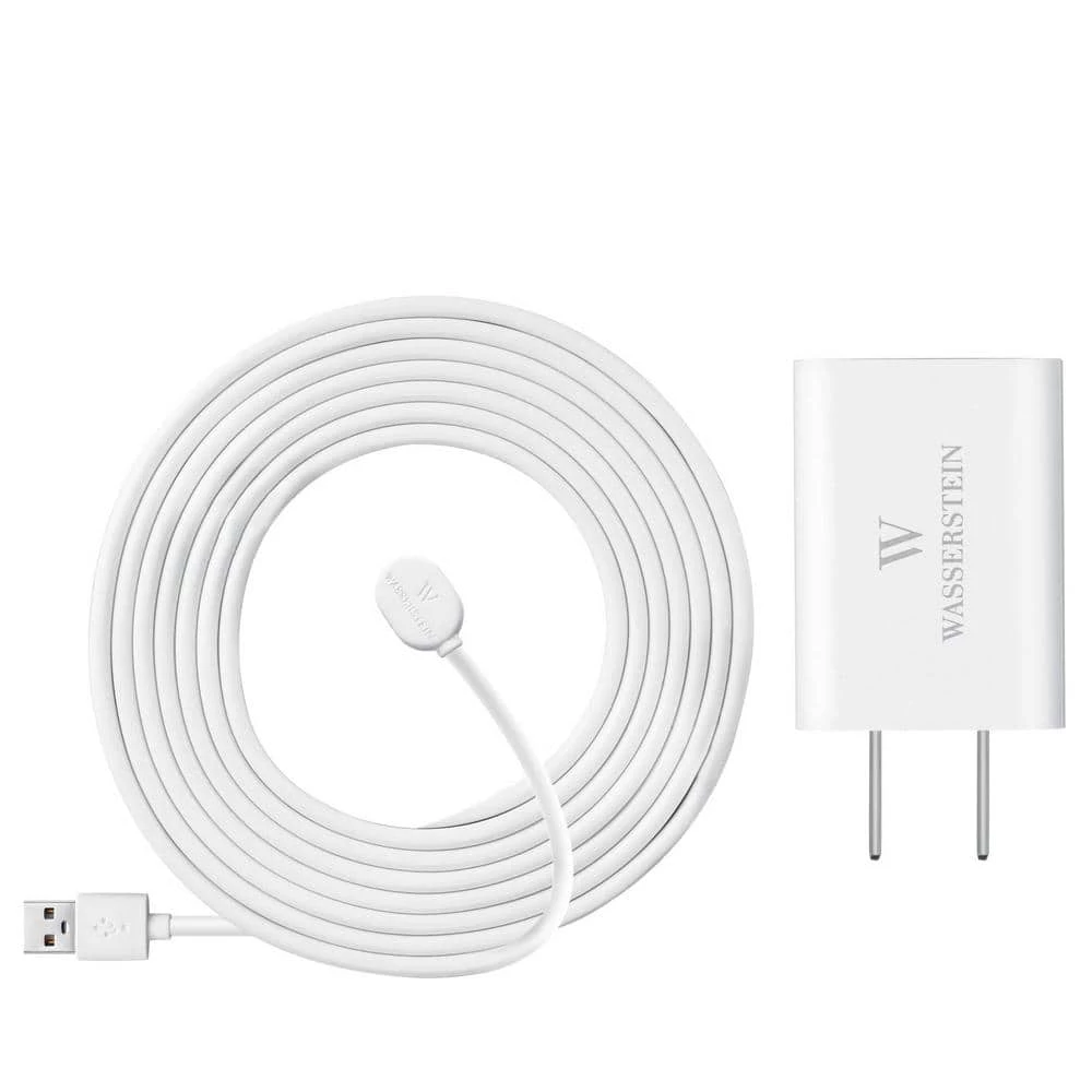 Wasserstein Arlo Ultra/Ultra 2 and Pro 3/Pro 4 Outdoor 16 ft. White Magnetic Charging Cable with Quick Charge Power Adapter (2-Pack) 6 Wasserstein Arlo Ultra/Ultra 2 and Pro 3/Pro 4 Outdoor 16 ft. White Magnetic Charging Cable with Quick Charge Power Adapter (2-Pack) - Image 4