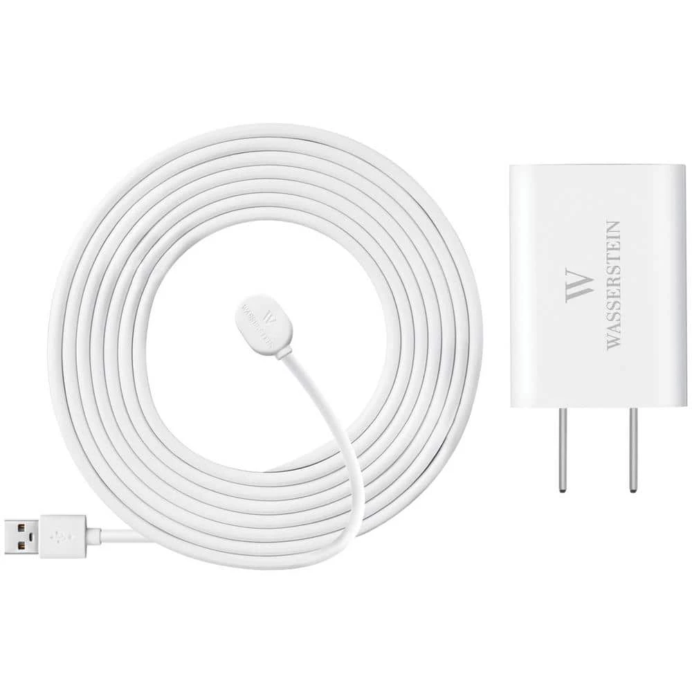 Wasserstein Arlo Ultra/Ultra 2 and Pro 3/Pro 4 Outdoor 25 ft. Magnetic Charging Cable with Quick Charge Power Adapter (White) 8 Wasserstein Arlo Ultra/Ultra 2 and Pro 3/Pro 4 Outdoor 25 ft. Magnetic Charging Cable with Quick Charge Power Adapter (White) - Image 6
