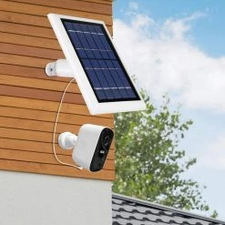 Wasserstein Solar Panel with 13 ft. Cable for Eufy Cam 2C and 2C Pro - Power Your Eufy Surveillance Camera Continuously in White -Safety & Security Tools Sales Shop wasserstein home safety accessories eufycam2csolarwhtus fa 1000
