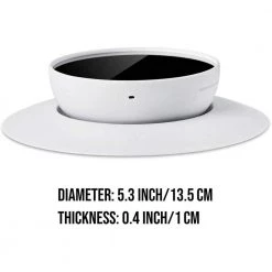 Wasserstein 5.25 in. White Wall Plate Cover for Google Nest Thermostat 2020 - Elegant Mounting for Your Google Nest Thermostat -Safety & Security Tools Sales Shop wasserstein home safety accessories googlenestwallpltsnowus fa 1000