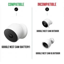 Wasserstein Premium Solar Panel for Google Nest Cam (Battery) with 3.5-Watt Solar Power - Made for Google Nest -Safety & Security Tools Sales Shop wasserstein home safety accessories nestout2premsolarwhtusa fa 1000