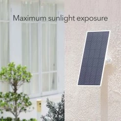 Wasserstein Solar Panel for Google Nest Cam Outdoor or Indoor, Battery 2.5-Watt Solar Power - Made for Google Nest (2 Pack) -Safety & Security Tools Sales Shop wasserstein home safety accessories nestout2solar2pkwhtusa 44 1000