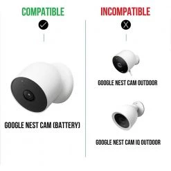 Wasserstein Anti-Theft Mount for Google Nest Cam (Battery) - Made for Google Nest -Safety & Security Tools Sales Shop wasserstein home safety accessories nestout2thefwhtn 76 1000