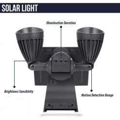 Wasserstein Ring Floodlight and Solar Panel Charger for Ring Stick Up Cam Battery and Ring Spotlight Cam Battery (Black) -Safety & Security Tools Sales Shop wasserstein home safety accessories ringsolightblkus 1f 1000