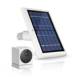 Wasserstein 2-Watt 5-Volt White Solar Panel for Wyze Cam Outdoor - Power Your Surveillance Camera Continuously (1-Pack)