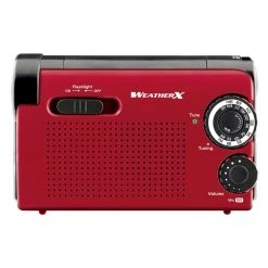 WeatherX NOAA Weatherband AM/FM Radio with Flashlight -Safety & Security Tools Sales Shop weatherx weather radios wr182r 4f 1000