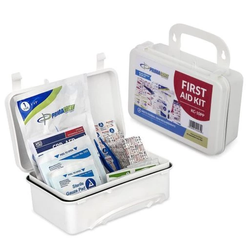 Unbranded 96-Piece 10-Person OSHA Poly First Aid Kit -Safety & Security Tools Sales Shop whites first aid kits kc 10pp 64 1000 1