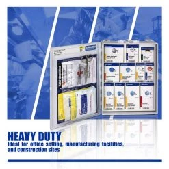First Aid Only Medium Red Cross branded, Food Service, Metal Cabinet without Medications, OSHA 50-Person, First Aid Kit (137-Piece) -Safety & Security Tools Sales Shop whites first aid only first aid kits 1350 rc 0103 1f 1000
