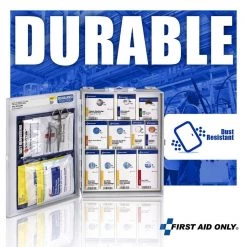 First Aid Only Medium Red Cross branded, Food Service, Metal Cabinet without Medications, OSHA 50-Person, First Aid Kit (137-Piece) -Safety & Security Tools Sales Shop whites first aid only first aid kits 1350 rc 0103 fa 1000