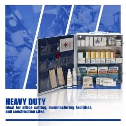 First Aid Only 3-Shelf 100-Person Metal Cabinet, OSHA, First Aid Kit (1092-Piece) -Safety & Security Tools Sales Shop whites first aid only first aid kits 247 o p 44 1000